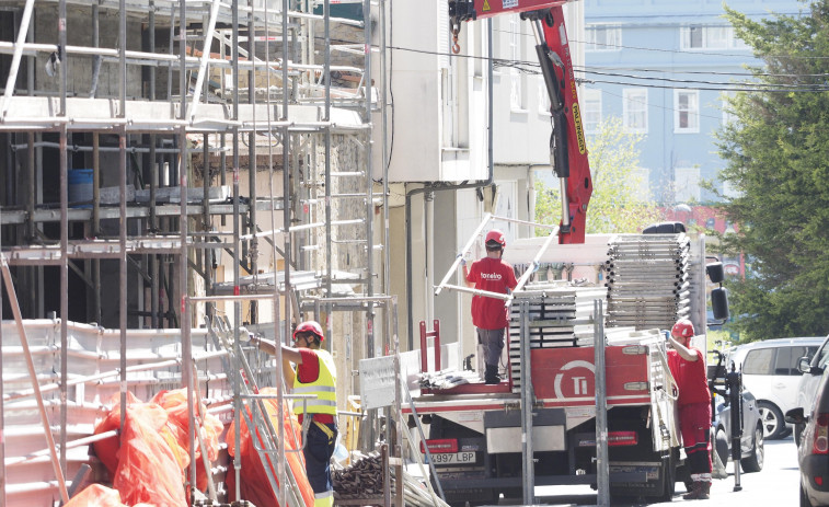 Los trabajos de construcción de la futura residencia privada de Ferrol enfilan la recta final