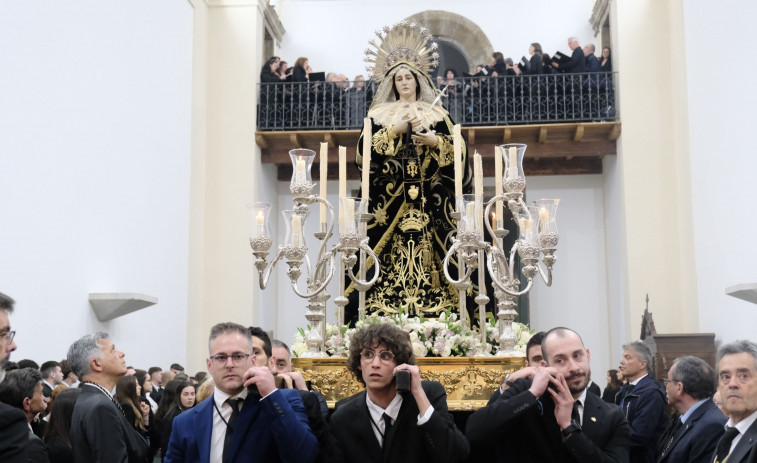 Vuelve la Dolorosa a su casa de Ferrol tras siete largos años en el “exilio” de San Julián