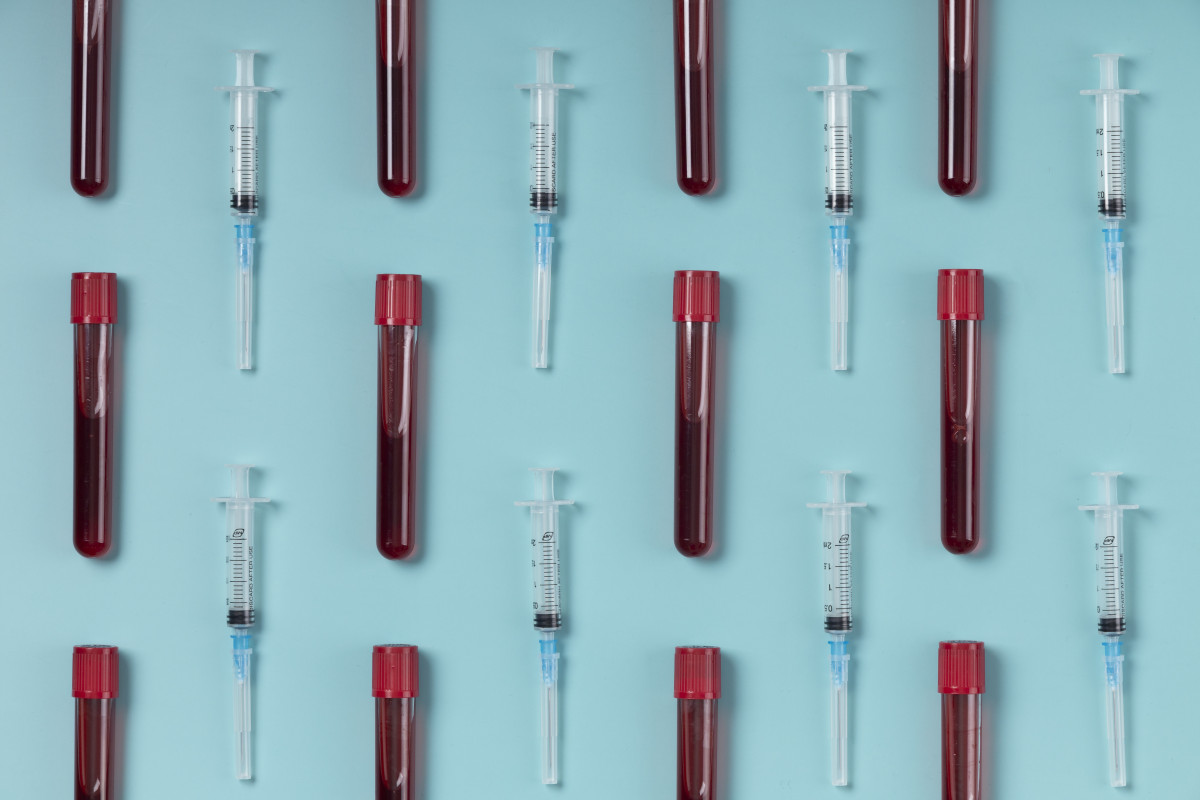 Coronavirus blood samples assortment lab
