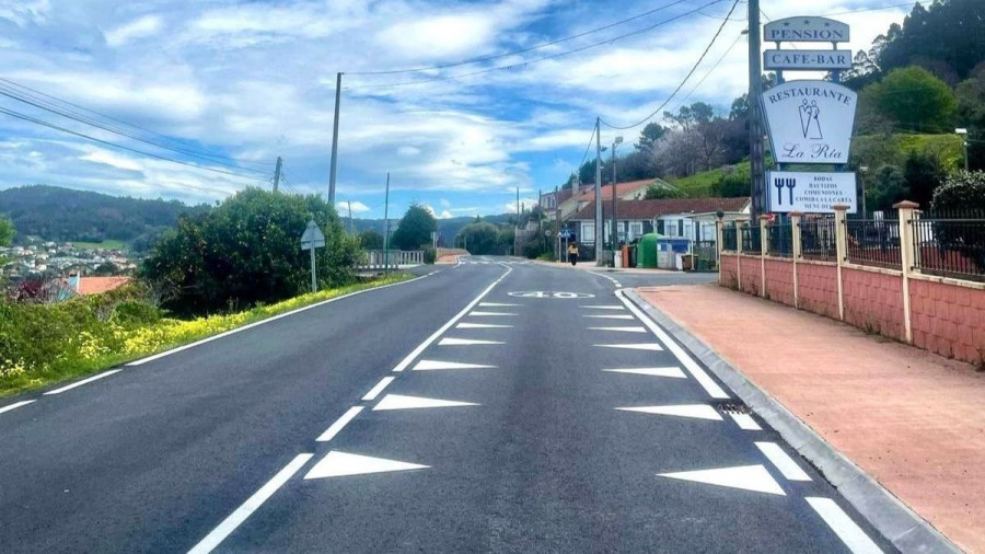 Culminan las obras de mejora en la carretera provincial DP-4803 a su paso por Centroña