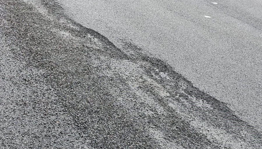 El PSOE culpa a "las prisas" del estado en que quedó la carretera de Catabois