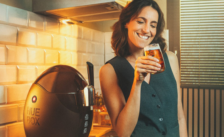 Huebox, el nuevo dispensador de Estrella Galicia para casa, desarrollado por Tío Phil