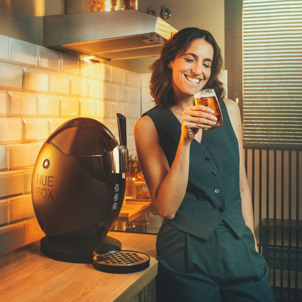 Huebox, el nuevo dispensador de Estrella Galicia para casa, desarrollado por Tío Phil