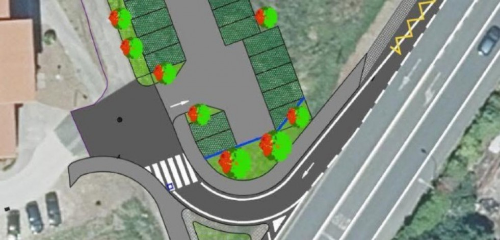 Pontedeume mejorará el acceso desde la N-651 a la urbanización Olmo y creará 30 aparcamientos