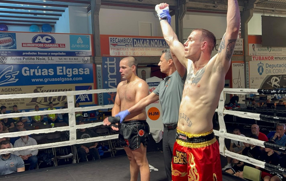Kickboxing | Doblete de Robles e Iglesias, del Narón O Freixo, en la velada de Noia