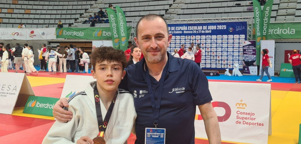 El judoka Hugo López firma el bronce estatal