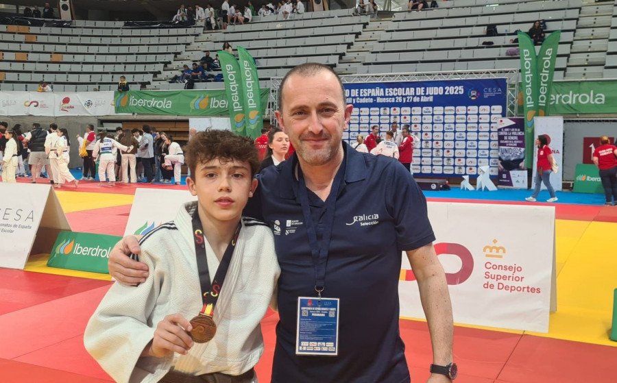 El judoka Hugo López firma el bronce estatal