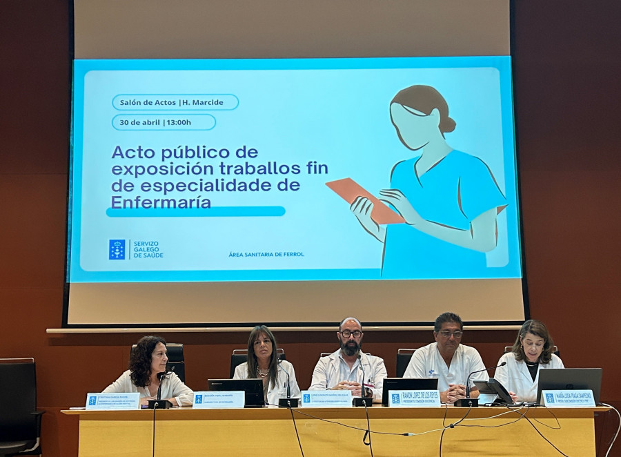 Diez residentes de Enfermería especializada presentan sus trabajos de fin de formación en Ferrol