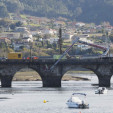Obras en el puente de Pontedeume