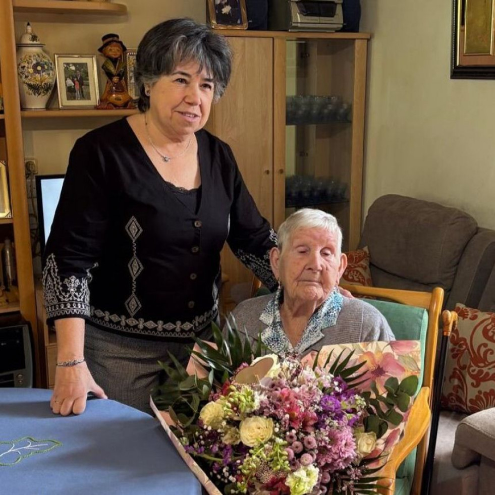 Moeche cuenta con una centenaria más, María González