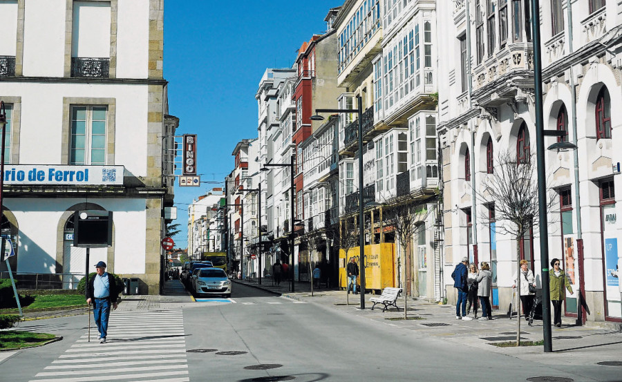 Una calle nueva y de moda