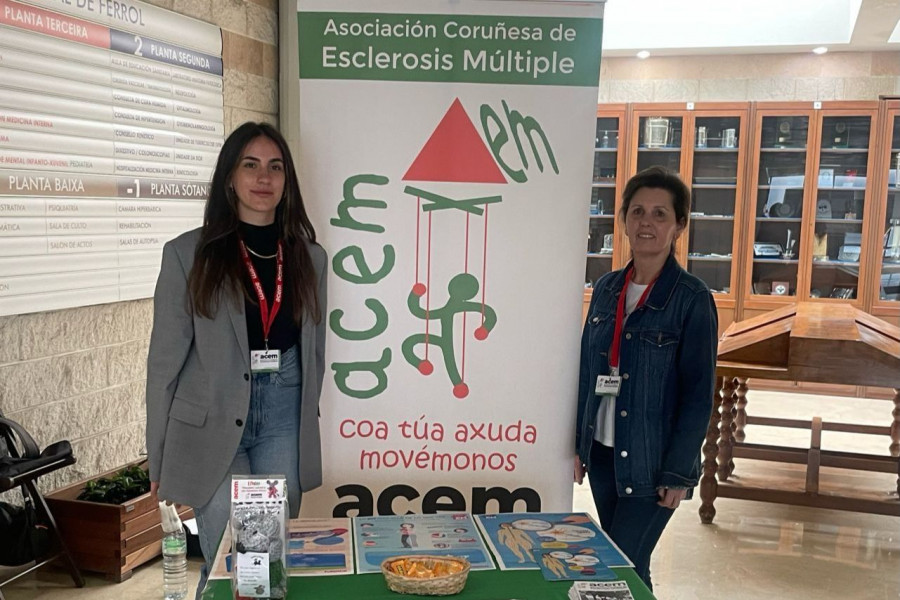 El Día Mundial de la Esclerosis Múltiple contará con mesas informativas en el Hospital Naval de Ferrol