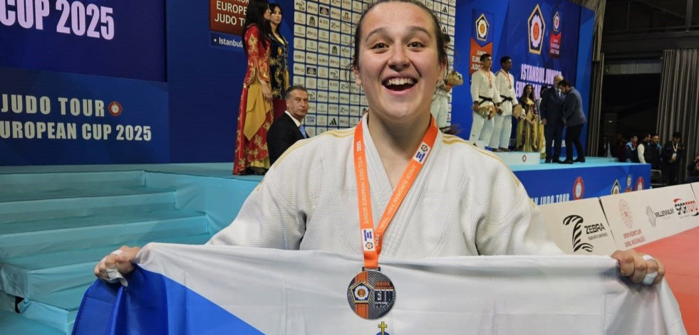 June Moreno, judoka de Pontedeume, lo vuelve a hacer
