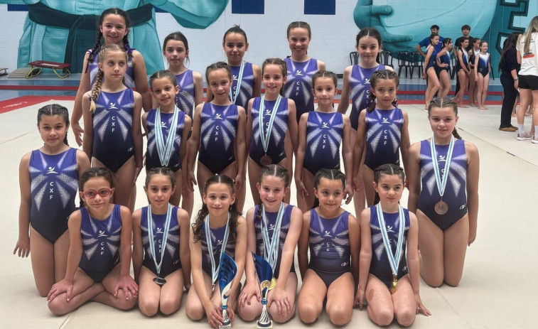 De Fene a Sada, el Ximnasia Artística Ferrolterra sigue destacando en la Liga Escolar