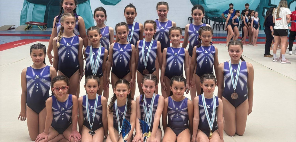 De Fene a Sada, el Ximnasia Artística Ferrolterra sigue destacando en la Liga Escolar
