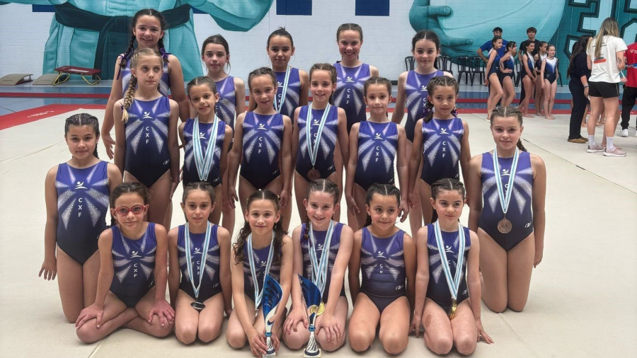 De Fene a Sada, el Ximnasia Artística Ferrolterra sigue destacando en la Liga Escolar