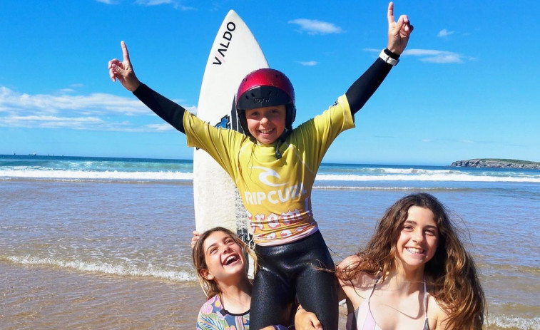 Un título de Eva Rico que vale una final europea de surf