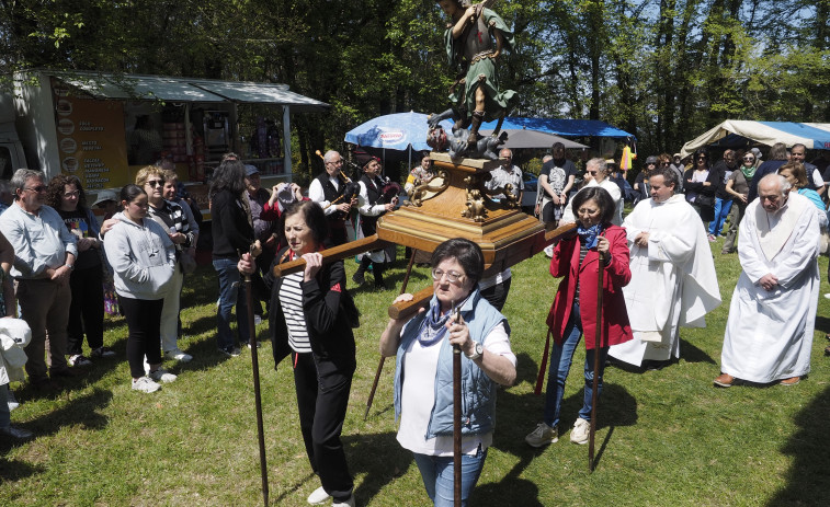 Las imágenes de la Romería de San Miguel de Breamo en Pontedeume