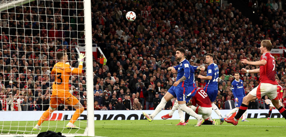 El Athletic queda eliminado en semifinales de la Europa League contra el Manchester (4-1)