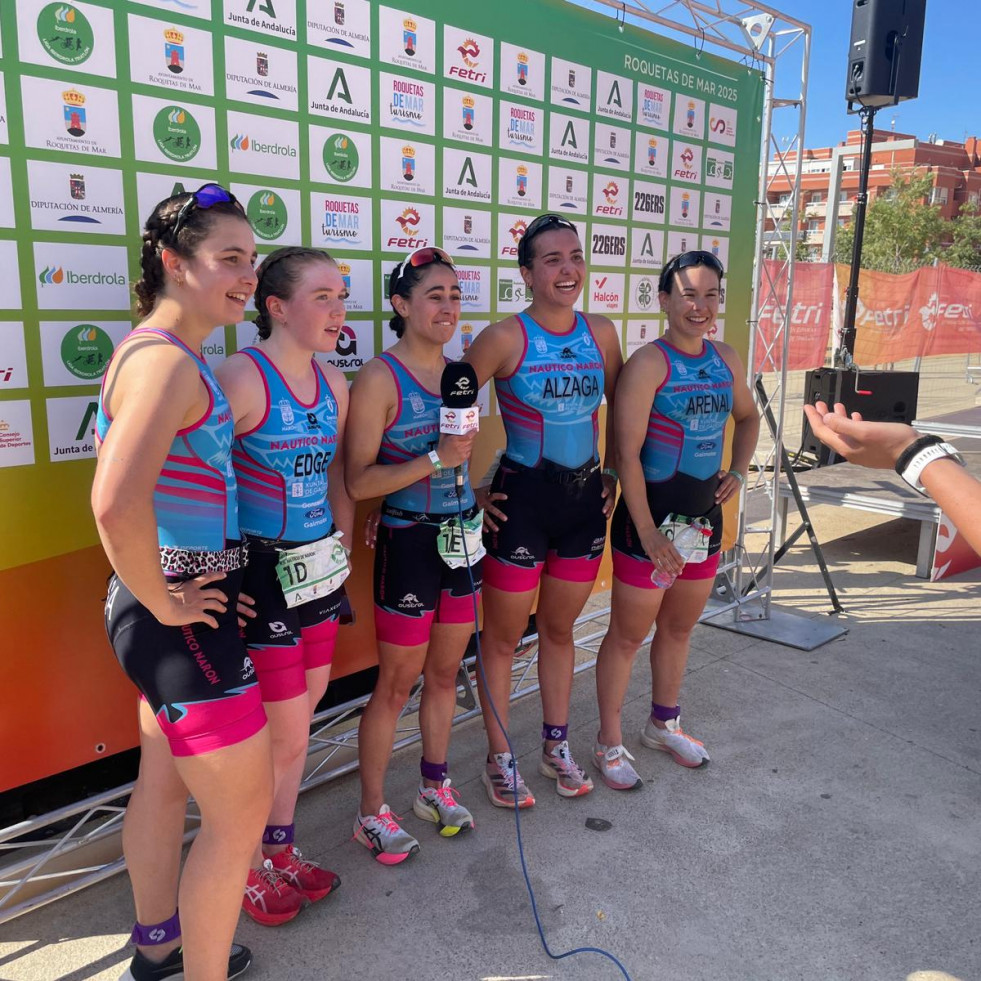 El Náutico Narón revalida su título de la Copa de la Reina de triatlón