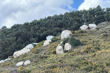 Geolodia 2025 paisaje de bolos en las laderas de O Semaforo