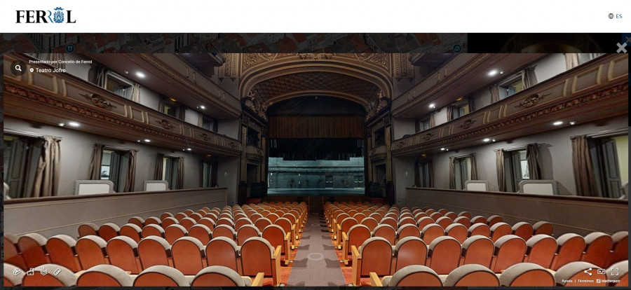El Concello amplía los recursos de “Ferrol no mapa” con un gemelo digital del teatro Jofre