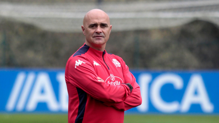 Óscar Gilsanz, el entrenador del Dépor, está este martes en un seminario en el Campus de Ferrol