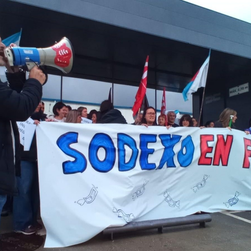 La CIG cifra en “case o 100% el seguimiento de la huelga en Sodexo en Narón
