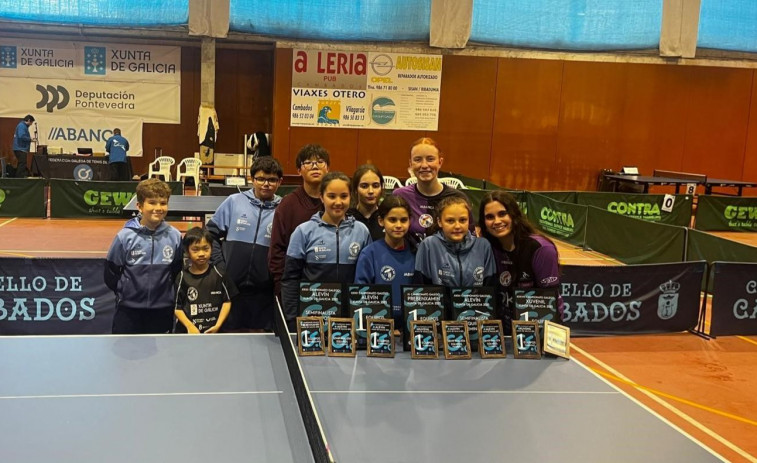 “Acumulación” de títulos para el Narón Tenis de Mesa en Cambados