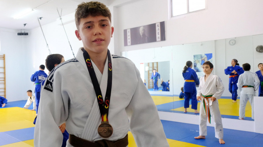 Hugo López,  judoka bronce en el Estatal infantil: “Para mí entrar en el tatami es una terapia, cambias el chip”