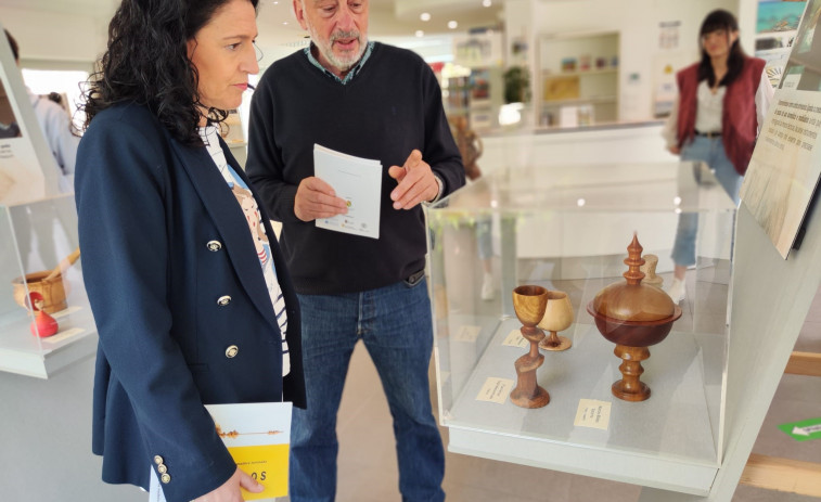 El trabajo de los torneros se exhibe en una muestra itinerante que acaba de llegar a Ferrol