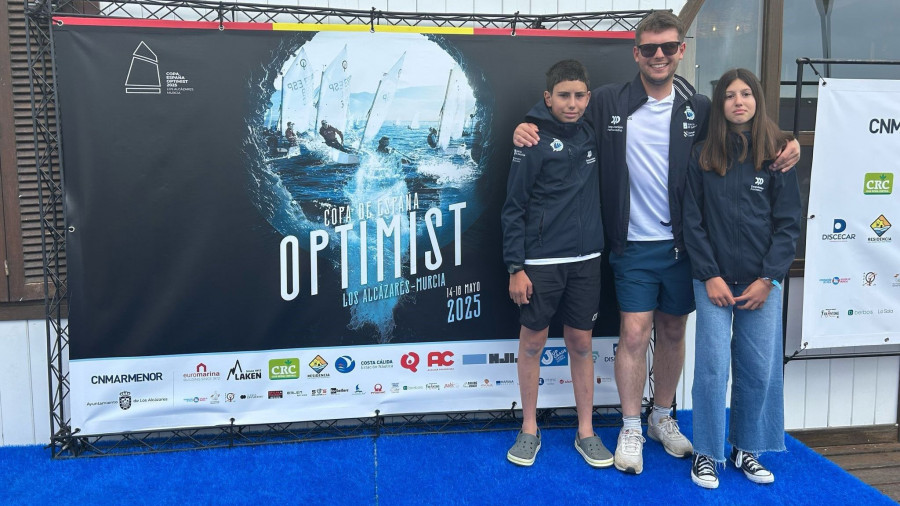Selección | Los ponteses David Villaverde y Paula González, con Galicia en la Copa de España Optimist