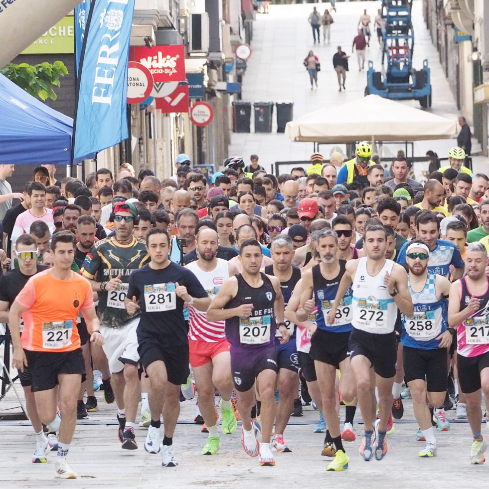 Pedro Osorio y Blanca Bengoa ganaron la carrera con la que culminó la Semana de la Seguridade Viaria en Ferrol
