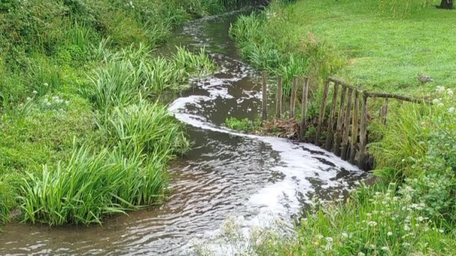 El colectivo aMARte denuncia vertidos en el río Freixeiro en Narón