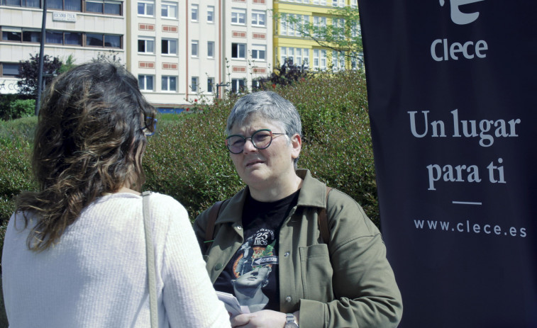 Entrevistas de trabajo en plena plaza de España