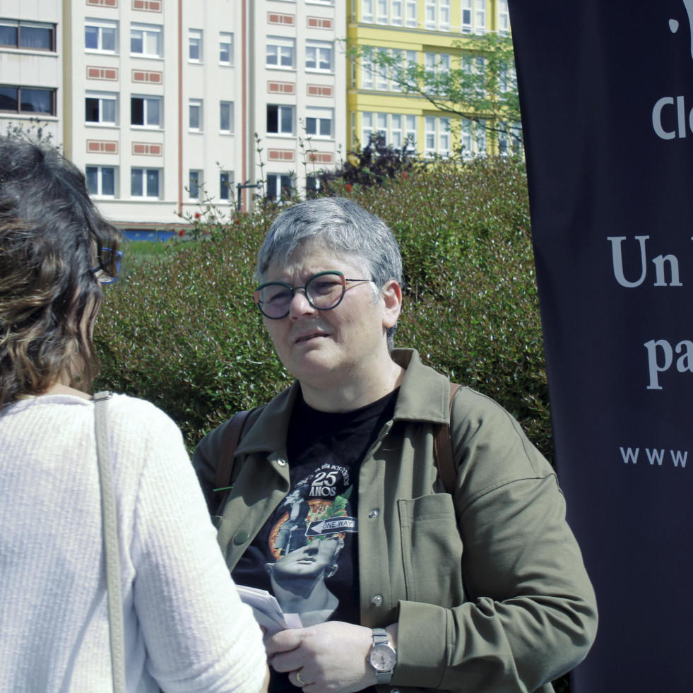 Entrevistas de trabajo en plena plaza de España
