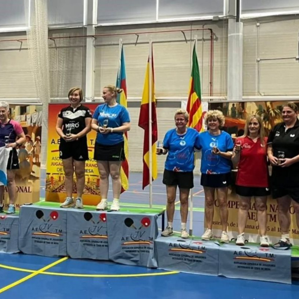 Las veteranas Belén Soto e Isabel Teruel, plata en Castellón