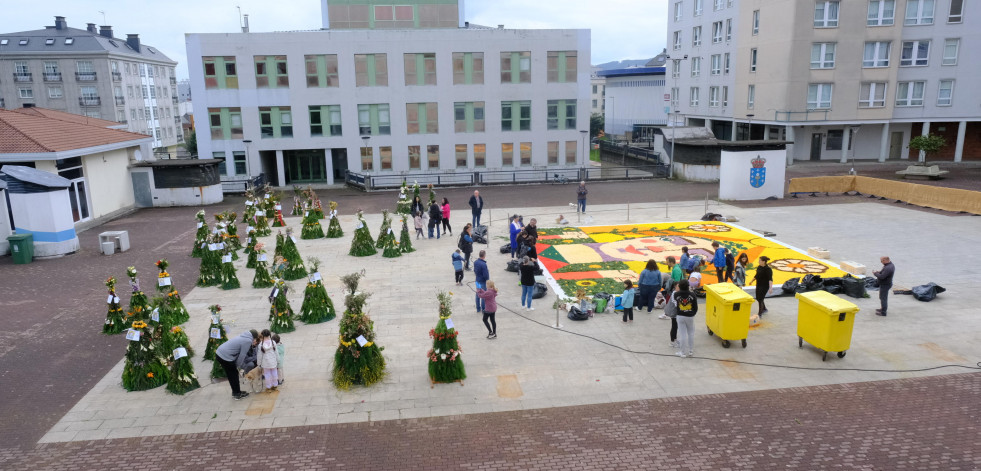 El BNG de Narón reclama el arreglo de la Plaza de Galicia que provoca filtraciones