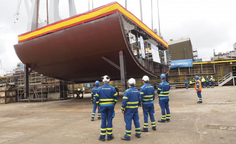 El comité de Navantia Ferrol desmiente que se esté desviando carga de trabajo de los astilleros de Cádiz