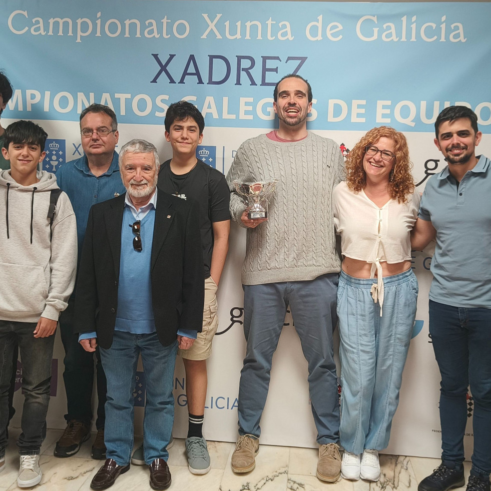 Quinta posición por partida doble para el Círculo Ferrolán de Xadrez en los Gallegos de Padrón
