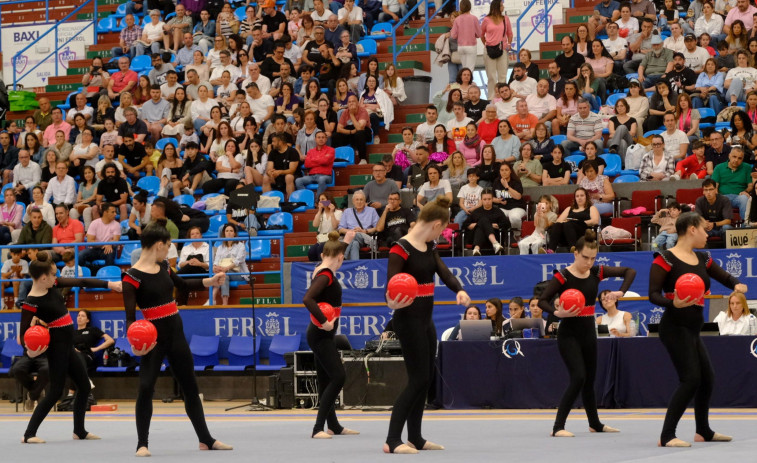 Gimnasia rítmica | Casi podio para Acordes eumés y “top 10” de Narón y Esquío en el Gallego escolar