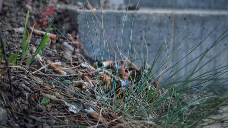 Una hora y 1.181 colillas recogidas del suelo en Narón: así fue el "Colillatón" de la Surfrider y aMARte