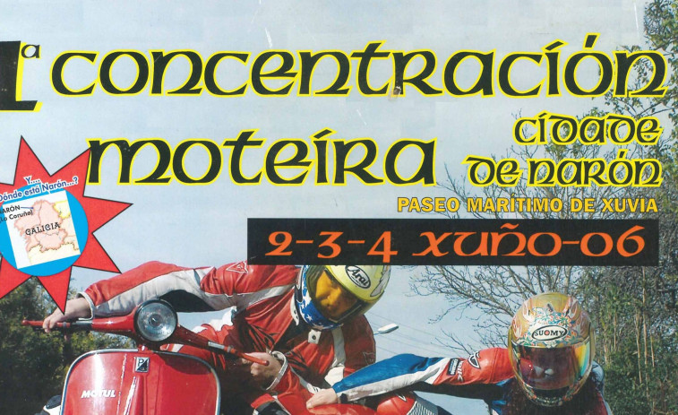 De pequeña concentración motera a gran evento en Narón: los 20 años de Fojeteiros en sus 18 carteles