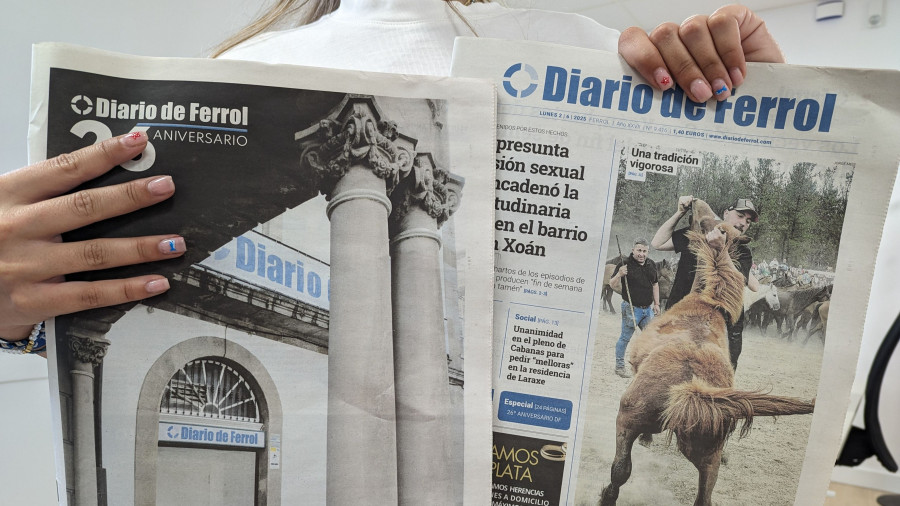 Diario de Ferrol incluye un especial este lunes con motivo de su 26 aniversario
