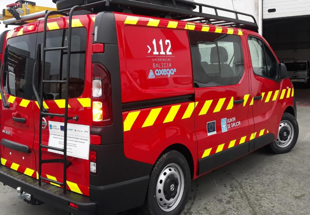 El incendio en una vivienda de San Martiño do Porto, en Cabanas, moviliza a un amplio operativo