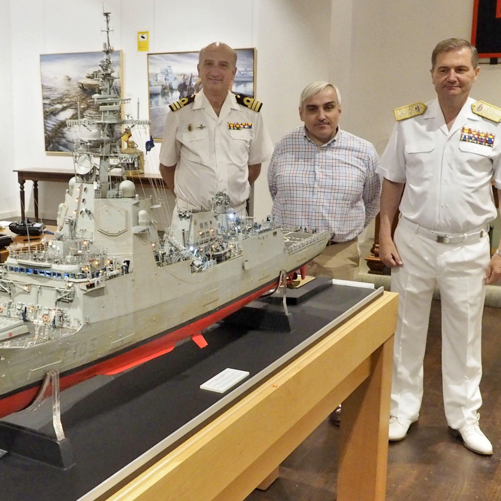La maqueta más realista de la fragata más moderna de la Armada ya se puede visitar en el Museo Naval de Ferrol