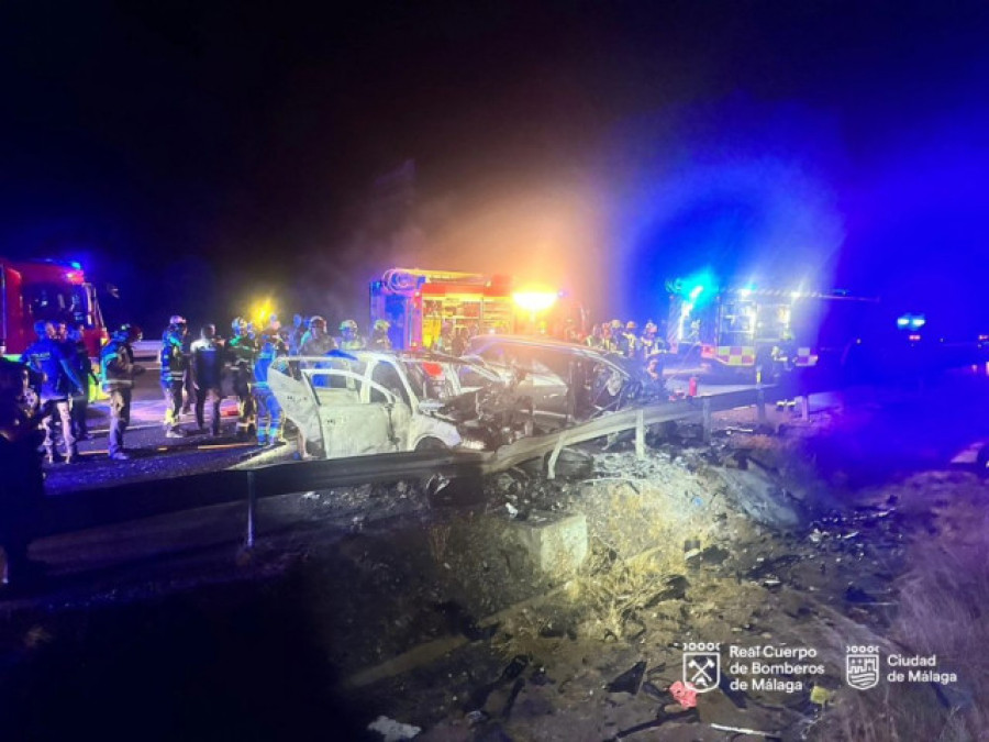 Cuatro muertos, uno de ellos policía, en una persecución por un robo en Málaga