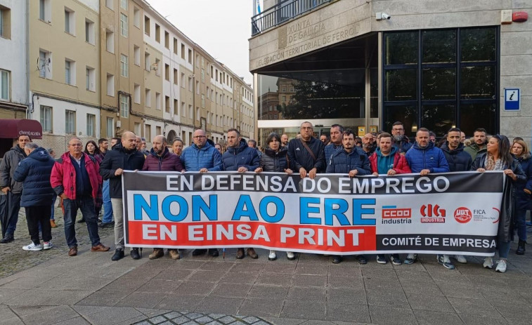 El personal de Einsa Print decide ir a huelga a partir del día 16, cuando comienza el periodo de consultas