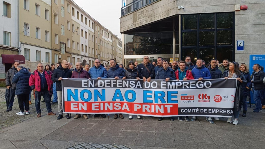 El personal de Einsa Print decide ir a huelga a partir del día 16, cuando comienza el periodo de consultas