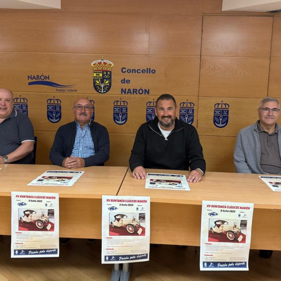 La XV edición de la Xuntanza de Clásicos tomará mañana las carreteras de Narón